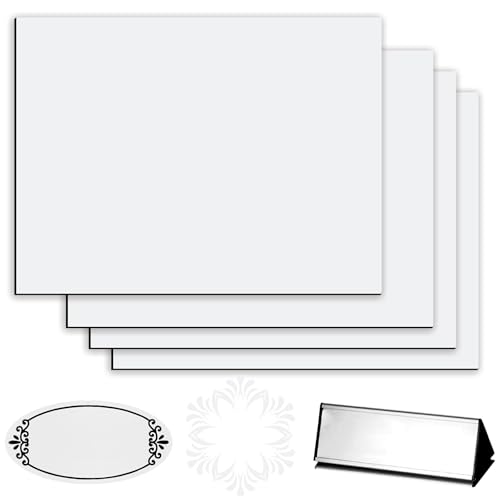 Yuragim ABS Kunststoffplatte Gravur, 4 Stück Gravurschilder Rohlinge 30x20 cm 1,3mm Laser Gravur Material Plastikplatte Gravierbar Gravurplatten für Namensschild Türschilder Laserschneiden DIY Basteln Yuragim ABS Kunststoffplatte Gravur, 4 Stück Gravurschilder Rohlinge 30x20 cm 1,3mm Laser Gravur Material Plastikplatte Gravierbar Gravurplatten für Namensschild Türschilder Laserschneiden DIY Basteln von Yuragim