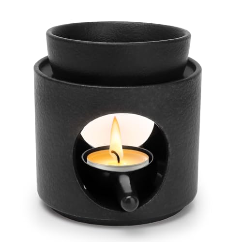 Yuragim Duftlampe für Ätherische Öle, Keramische Duftlampe Teelicht Aromalampe mit Teelichthalter & Abnehmbare Schale, Duftöl und Duftwachs Diffuser Duft Lampe, Duftstövchen für Weihnachten Wohnkultur von Yuragim