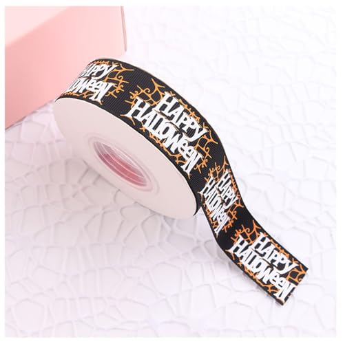 1 Rolle Halloween-Grosgrain-Dekoband Halloween-Geschenkband Grosgrain-Band für DIY, Halloween-Dekoration, Halloween-Geschenkverpackung, 22 Meter 1 Rolle Halloween-Grosgrain-Dekoband Halloween-Geschenkband Grosgrain-Band für DIY, Halloween-Dekoration, Halloween-Geschenkverpackung, 22 Meter von Yurosiay