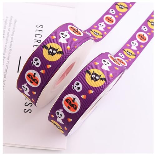 1 Rolle Halloween-Grosgrain-Dekoband Halloween-Geschenkband Grosgrain-Band für DIY, Halloween-Dekoration, Halloween-Geschenkverpackung, 22 Meter 1 Rolle Halloween-Grosgrain-Dekoband Halloween-Geschenkband Grosgrain-Band für DIY, Halloween-Dekoration, Halloween-Geschenkverpackung, 22 Meter von Yurosiay