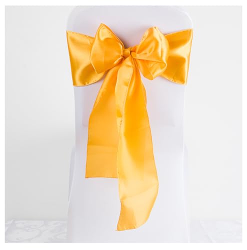 Stuhlschleifen aus Satin Bänder 17 * 275cm Hochzeit Dekoration Stuhlschärpe Bow Ties Satin Schärpen Stuhl Schleifen für Hochzeit Bankett Geburtstag Party Hotel Zuhause von Yurosiay