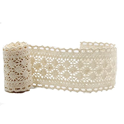 Yurosiay 1 Yard 5.8cm Baumwolle Spitzenband Beige Häkelspitze Borte Vintage Spitzenborte Häkelband Spitze Spitzenbordüre zum Nähen Spitzenbesatz Dekoband Spitze für Nähen Handwerk Hochzeit Deko Yurosiay 1 Yard 5.8cm Baumwolle Spitzenband Beige Häkelspitze Borte Vintage Spitzenborte Häkelband Spitze Spitzenbordüre zum Nähen Spitzenbesatz Dekoband Spitze für Nähen Handwerk Hochzeit Deko von Yurosiay