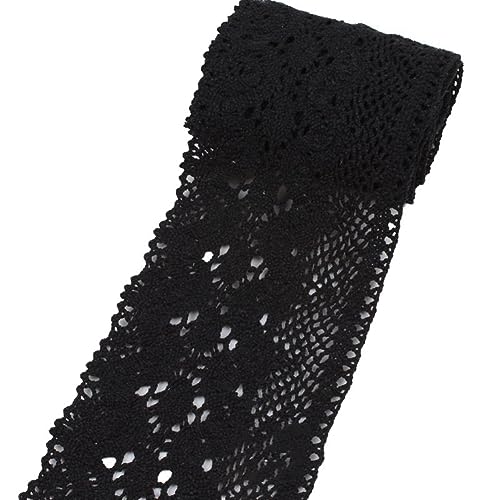 Yurosiay 1 Yard Spitzenborte Baumwolle 10cm Breit Spitzenband Nähen Vintage Häkelband Spitze Elegant Häkelspitze Borte Spitzenbordüre Spitzenstoff Dekoband Spitze für DIY Handwerk Schwarz Yurosiay 1 Yard Spitzenborte Baumwolle 10cm Breit Spitzenband Nähen Vintage Häkelband Spitze Elegant Häkelspitze Borte Spitzenbordüre Spitzenstoff Dekoband Spitze für DIY Handwerk Schwarz von Yurosiay
