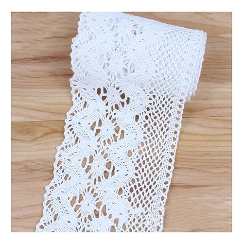 Yurosiay 1 Yard Spitzenborte Baumwolle 10cm Breit Spitzenband Nähen Vintage Häkelband Spitze Elegant Häkelspitze Borte Spitzenbordüre Spitzenstoff Dekoband Spitze für DIY Handwerk Weiße Yurosiay 1 Yard Spitzenborte Baumwolle 10cm Breit Spitzenband Nähen Vintage Häkelband Spitze Elegant Häkelspitze Borte Spitzenbordüre Spitzenstoff Dekoband Spitze für DIY Handwerk Weiße von Yurosiay