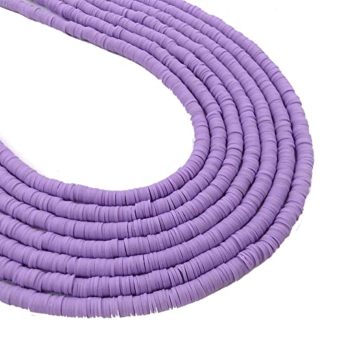 Yurosiay 10 Stränge 4mm Heishi Perlen Flache Polymer Clay Perlen Handgefertigte Tonperlen Cay Perlen Neon zum Auffädeln Abstandshalter Perlen Clay Perlen für DIY Schmuckherstellung HellesLila Yurosiay 10 Stränge 4mm Heishi Perlen Flache Polymer Clay Perlen Handgefertigte Tonperlen Cay Perlen Neon zum Auffädeln Abstandshalter Perlen Clay Perlen für DIY Schmuckherstellung HellesLila von Yurosiay