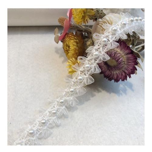 Yurosiay 10 Yard Organza Perlen Spitzenborte 2.5cm Plissee Organza Borte Mit Perlen Elegant Geflochtene Perlen Spitzenbesatz Rüschenborte Organza Perlenborte Perlen Spitzenband Zum Nähen Weiße Yurosiay 10 Yard Organza Perlen Spitzenborte 2.5cm Plissee Organza Borte Mit Perlen Elegant Geflochtene Perlen Spitzenbesatz Rüschenborte Organza Perlenborte Perlen Spitzenband Zum Nähen Weiße von Yurosiay