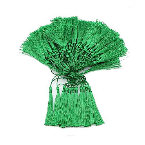Yurosiay 100 Stück 13 cm Seidige Handgemachte Quasten Bunte Quasten Anhänger Seide Quasten Lesezeichen Troddeln Mit Kordel Schlaufen Klein Tassel für Schmuckherstellung Basteln DIY Grün Yurosiay 100 Stück 13 cm Seidige Handgemachte Quasten Bunte Quasten Anhänger Seide Quasten Lesezeichen Troddeln Mit Kordel Schlaufen Klein Tassel für Schmuckherstellung Basteln DIY Grün von Yurosiay