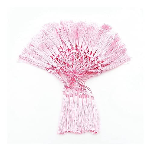 Yurosiay 100 Stück 13cm Seide Quaste Handgefertigte Quasten Anhänger Quasten Basteln Lesezeichen Quasten Mini Tassel mit Kordel Schlaufen für Schmuckherstellung DIY Bastelzubehör Rosa Yurosiay 100 Stück 13cm Seide Quaste Handgefertigte Quasten Anhänger Quasten Basteln Lesezeichen Quasten Mini Tassel mit Kordel Schlaufen für Schmuckherstellung DIY Bastelzubehör Rosa von Yurosiay