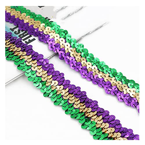 Yurosiay 15 Yard×3cm Elastische Paillettenborte 3 Reihen Glänzendes Breit Paillettenband Bunt Paillettenbesatz Paillettenband Zum Aufnähen Stretch Glitzer Dekoband für DIY Handwerk Bunt Yurosiay 15 Yard×3cm Elastische Paillettenborte 3 Reihen Glänzendes Breit Paillettenband Bunt Paillettenbesatz Paillettenband Zum Aufnähen Stretch Glitzer Dekoband für DIY Handwerk Bunt von Yurosiay