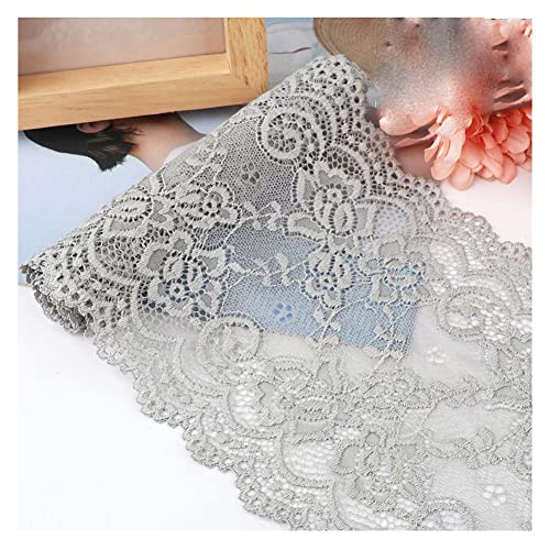 Yurosiay 15cm x 1m Spitzenborte Elastizität Spitzenband Vintage Spitzen Stickerei Zierband Blumen Spitzenbordüre Breit Spitzenbesatz zum Nähen Dekoband Spitzen für Kleidung Basteln Hellgrau Yurosiay 15cm x 1m Spitzenborte Elastizität Spitzenband Vintage Spitzen Stickerei Zierband Blumen Spitzenbordüre Breit Spitzenbesatz zum Nähen Dekoband Spitzen für Kleidung Basteln Hellgrau von Yurosiay