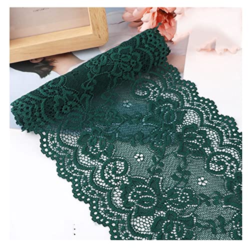 Yurosiay 15cm x 1m Spitzenborte Elastizität Spitzenband Vintage Spitzen Stickerei Zierband Blumen Spitzenbordüre Breit Spitzenbesatz zum Nähen Dekoband Spitzen für Kleidung Basteln Dunkelgrün Yurosiay 15cm x 1m Spitzenborte Elastizität Spitzenband Vintage Spitzen Stickerei Zierband Blumen Spitzenbordüre Breit Spitzenbesatz zum Nähen Dekoband Spitzen für Kleidung Basteln Dunkelgrün von Yurosiay