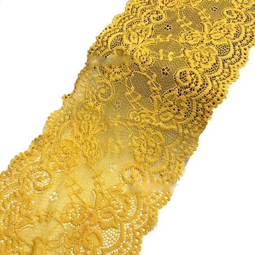 Yurosiay 15cm x 1m Spitzenborte Elastizität Spitzenband Vintage Spitzen Stickerei zierband Blumen Spitzenbordüre Breit Spitzenbesatz zum Nähen Dekoband Spitzen für Kleidung Basteln Gelb Yurosiay 15cm x 1m Spitzenborte Elastizität Spitzenband Vintage Spitzen Stickerei zierband Blumen Spitzenbordüre Breit Spitzenbesatz zum Nähen Dekoband Spitzen für Kleidung Basteln Gelb von Yurosiay