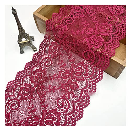 Yurosiay 15cm x 1m Spitzenborte Elastizität Spitzenband Vintage Spitzen Stickerei Zierband Blumen Spitzenbordüre Breit Spitzenbesatz zum Nähen Dekoband Spitzen für Kleidung Basteln Rotwein Yurosiay 15cm x 1m Spitzenborte Elastizität Spitzenband Vintage Spitzen Stickerei Zierband Blumen Spitzenbordüre Breit Spitzenbesatz zum Nähen Dekoband Spitzen für Kleidung Basteln Rotwein von Yurosiay