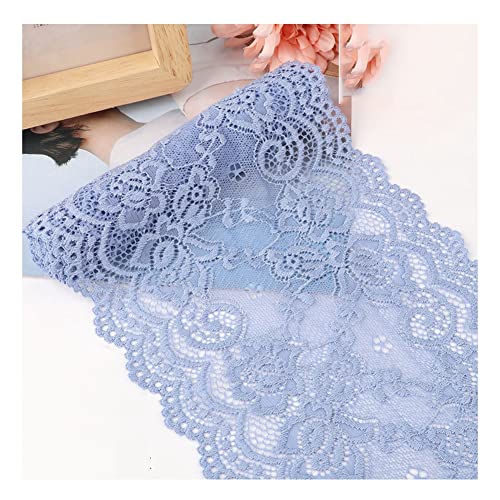 Yurosiay 15cm x 2m Spitzenborte Elastizität Spitzenband Vintage Spitzen Stickerei Zierband Blumen Spitzenbordüre Breit Spitzenbesatz zum Nähen Dekoband Spitzen für Kleidung Basteln Blau Yurosiay 15cm x 2m Spitzenborte Elastizität Spitzenband Vintage Spitzen Stickerei Zierband Blumen Spitzenbordüre Breit Spitzenbesatz zum Nähen Dekoband Spitzen für Kleidung Basteln Blau von Yurosiay