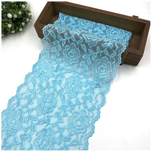 Yurosiay 18 cm x 1 Yard dekorativer Spitzenstoff Spitzenborte Spitzenband elastische Spitze Für Dessous Nähen DIY Basteln Hochzeit Weihnachtsdekorationen Himmelblau Yurosiay 18 cm x 1 Yard dekorativer Spitzenstoff Spitzenborte Spitzenband elastische Spitze Für Dessous Nähen DIY Basteln Hochzeit Weihnachtsdekorationen Himmelblau von Yurosiay