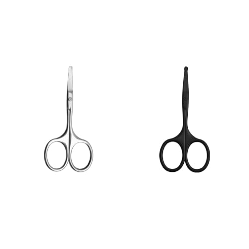 Yurosiay 2 Stück Nasenhaarschere Edelstahl Bartschere Mini Rund Augenbrauenschere Ohrenhaarschere Edelstahlschere Klein Schere Pflegeschere Haarschere für Haare Nase Wimpern und Augenbraue Yurosiay 2 Stück Nasenhaarschere Edelstahl Bartschere Mini Rund Augenbrauenschere Ohrenhaarschere Edelstahlschere Klein Schere Pflegeschere Haarschere für Haare Nase Wimpern und Augenbraue von Yurosiay