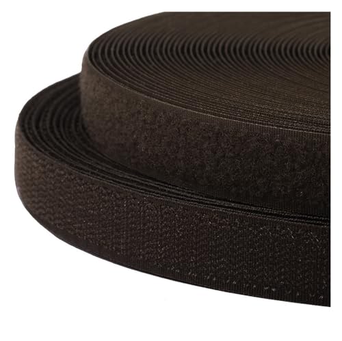 Yurosiay 25m/Set 20mm Klettband zum Nähen Selbstklebend Bunte Hakenband und Flauschband Nylon Gewebe-Klebeband Klettband Beidseitig für DIY Nähen Kabelmanagement von Yurosiay