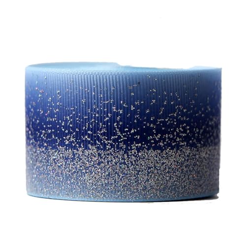 Yurosiay 5 Yard Glitzer Ripsband 38mm Breite Bunt Farbverlauf Ripsband Glänzende Dekoband Stoffband DIY Schleifenband Geschenkbänder Weihnachtsbänder Breit Ripsband zum Nähen Handwerk Dunkelblau Yurosiay 5 Yard Glitzer Ripsband 38mm Breite Bunt Farbverlauf Ripsband Glänzende Dekoband Stoffband DIY Schleifenband Geschenkbänder Weihnachtsbänder Breit Ripsband zum Nähen Handwerk Dunkelblau von Yurosiay