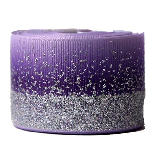 Yurosiay 5 Yard Glitzer Ripsband 38mm Breite Bunt Farbverlauf Ripsband Glänzende Dekoband Stoffband DIY Schleifenband Geschenkbänder Weihnachtsbänder Breit Ripsband zum Nähen Handwerk Lila Yurosiay 5 Yard Glitzer Ripsband 38mm Breite Bunt Farbverlauf Ripsband Glänzende Dekoband Stoffband DIY Schleifenband Geschenkbänder Weihnachtsbänder Breit Ripsband zum Nähen Handwerk Lila von Yurosiay