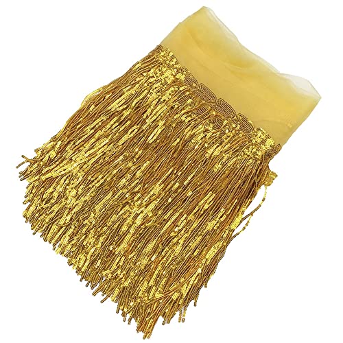 Yurosiay 5 Yard ×20cm Pailletten Quasten Geschnitten Pailletten Fransen Schnittfranse Glitzer Fransenborte Pailletten Tanzfransen Pailletten Fransen Rock für Kostüm Nähen Basteln Gelb Yurosiay 5 Yard ×20cm Pailletten Quasten Geschnitten Pailletten Fransen Schnittfranse Glitzer Fransenborte Pailletten Tanzfransen Pailletten Fransen Rock für Kostüm Nähen Basteln Gelb von Yurosiay