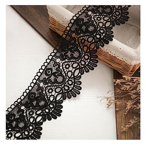 Yurosiay 5 Yard×12cm Schwarz Spitzenborte Vintage Blumen Stickerei Spitzenbesatz Häkelspitze Borte Häkelband Spitze Dekoband Spitze Spitzenbordüre Spitzenband zum Nähen Handwerk DIY Kleidung Yurosiay 5 Yard×12cm Schwarz Spitzenborte Vintage Blumen Stickerei Spitzenbesatz Häkelspitze Borte Häkelband Spitze Dekoband Spitze Spitzenbordüre Spitzenband zum Nähen Handwerk DIY Kleidung von Yurosiay
