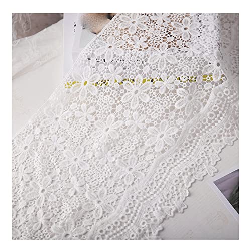 Yurosiay 5 Yard×30cm Spitzenborte Blumen Stickerei Spitzenband Vintage Häkelspitze Borte DIY Spitze Stoff Spitzenbordüre Spitzenbesatz Zum Nähen Zierband Spitze für Kleidung Zubehör Weiße Yurosiay 5 Yard×30cm Spitzenborte Blumen Stickerei Spitzenband Vintage Häkelspitze Borte DIY Spitze Stoff Spitzenbordüre Spitzenbesatz Zum Nähen Zierband Spitze für Kleidung Zubehör Weiße von Yurosiay