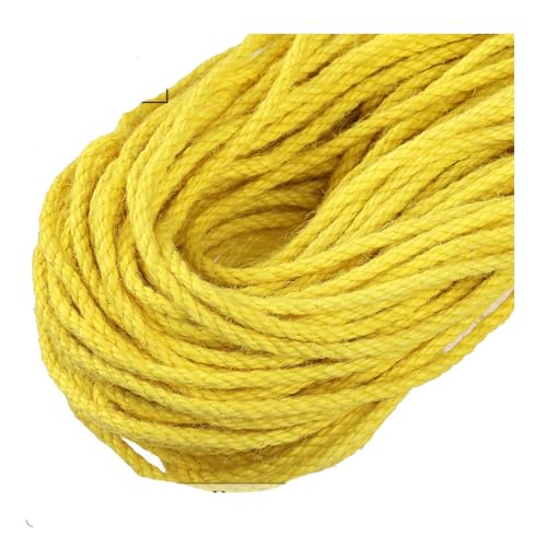 Yurosiay 5mm Juteschnur Farbig Garten Kordel Jute-Schnur Bunte Bastelschnur Dekokordel Juteseil Natur Schnur Makramee Garn Hanfseil Kordel Jutekordel Deko Paketschnur von Yurosiay