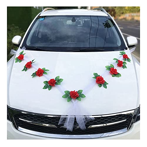 Yurosiay Autoschmuck Hochzeit Auto Blumenschmuck Weiße Organzaband Romantische Rot Rose Deko Girlande Auto Hochzeit Autoschmuck Blumen Girlande Hochzeitsschmuck Auto Hochzeitsdeko Auto 5# Yurosiay Autoschmuck Hochzeit Auto Blumenschmuck Weiße Organzaband Romantische Rot Rose Deko Girlande Auto Hochzeit Autoschmuck Blumen Girlande Hochzeitsschmuck Auto Hochzeitsdeko Auto 5# von Yurosiay
