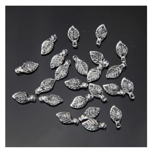 Yurosiay Blatt-Anhänger mit Loch 5 X 10mm Acryl Blumen-Blatt ZUN Basteln Kunststoffblättern Perlenkappen für Schmuckherstellung,Schmuck, Armband, Halskette, Ohrringherstellung von Yurosiay