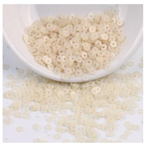 Yurosiay Pailletten zum Basteln 4mm 2000pcs Glitzer Lose Pailletten Bulk zum Aufnähen Kunststoff Runde Pailletten mit Loch für DIY Schmuck Nähen Festtag Kleiderdeko von Yurosiay