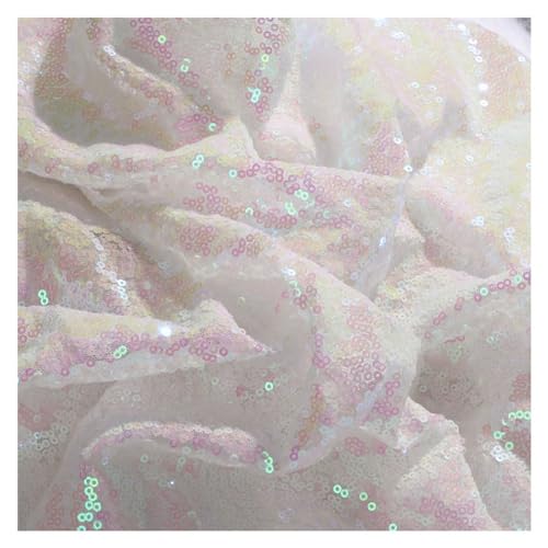 Yurosiay Paillettenstoff 100×130cm Glitzerstoff Pailletten Mesh Tüllstoff Elegant Stickerei Pailletten Stoff Nähen Glitzernder Stoff Polsterstoff Sparkly Stoff für Kleidung Heimdeko Weiße 2# Yurosiay Paillettenstoff 100×130cm Glitzerstoff Pailletten Mesh Tüllstoff Elegant Stickerei Pailletten Stoff Nähen Glitzernder Stoff Polsterstoff Sparkly Stoff für Kleidung Heimdeko Weiße 2# von Yurosiay