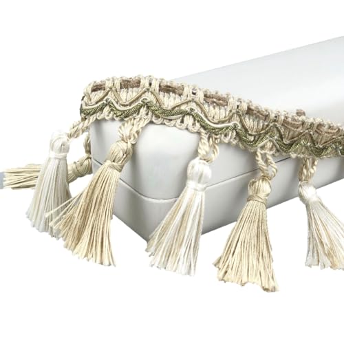 Yurosiay Quasten Spitzenband Fransenborte Spitzenbordüre Zierband Spitzenborte Spitzenbesatz Häkelspitze für DIY Kostüme Bekleidung Vorhang Kleidung Tischdecke Hochzeit 7,5 cm Breit Beige 5M Yurosiay Quasten Spitzenband Fransenborte Spitzenbordüre Zierband Spitzenborte Spitzenbesatz Häkelspitze für DIY Kostüme Bekleidung Vorhang Kleidung Tischdecke Hochzeit 7,5 cm Breit Beige 5M von Yurosiay
