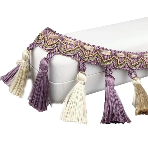 Yurosiay Quasten Spitzenband Fransenborte Spitzenbordüre Zierband Spitzenborte Spitzenbesatz Häkelspitze für DIY Kostüme Bekleidung Vorhang Kleidung Tischdecke Hochzeit 7,5 cm Breit Lila 3M Yurosiay Quasten Spitzenband Fransenborte Spitzenbordüre Zierband Spitzenborte Spitzenbesatz Häkelspitze für DIY Kostüme Bekleidung Vorhang Kleidung Tischdecke Hochzeit 7,5 cm Breit Lila 3M von Yurosiay