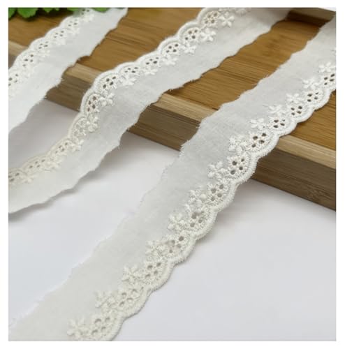 Yurosiay Spitzenband aus 100% Baumwolle Vintage Stickerei Spitzenborte zum Nähen Spitzenbordüre Spitzenbesatz Meterware Zierband Borte Dekoband Besatz Basteln Handwerk Hochzeit Yurosiay Spitzenband aus 100% Baumwolle Vintage Stickerei Spitzenborte zum Nähen Spitzenbordüre Spitzenbesatz Meterware Zierband Borte Dekoband Besatz Basteln Handwerk Hochzeit von Yurosiay