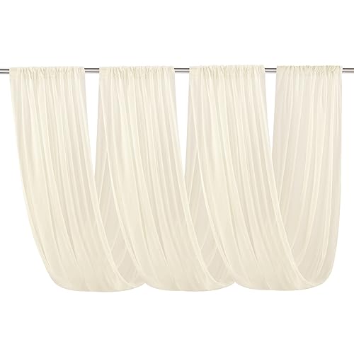 Yurosiay Tüllstoff Raumdekoration Raumbanner Hochzeits Chiffon-Vorhang Traubogen Chiffon-Stoff Hochzeits-Hintergrund für Party Geschenke Deko Basteln Fotografie-Hintergrund Champagner 150x600cm Yurosiay Tüllstoff Raumdekoration Raumbanner Hochzeits Chiffon-Vorhang Traubogen Chiffon-Stoff Hochzeits-Hintergrund für Party Geschenke Deko Basteln Fotografie-Hintergrund Champagner 150x600cm von Yurosiay
