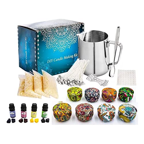 Yusat Kerzenherstellungsset, Wachsschmelzherstellungsset, Kerzenanfänger-DIY-Starterset Zum Erstellen von Kerzen/Duftkerzen, Komplettes Kerzen-DIY-Set Erwachsene und Teenager Yusat Kerzenherstellungsset, Wachsschmelzherstellungsset, Kerzenanfänger-DIY-Starterset Zum Erstellen von Kerzen/Duftkerzen, Komplettes Kerzen-DIY-Set Erwachsene und Teenager von Yusat