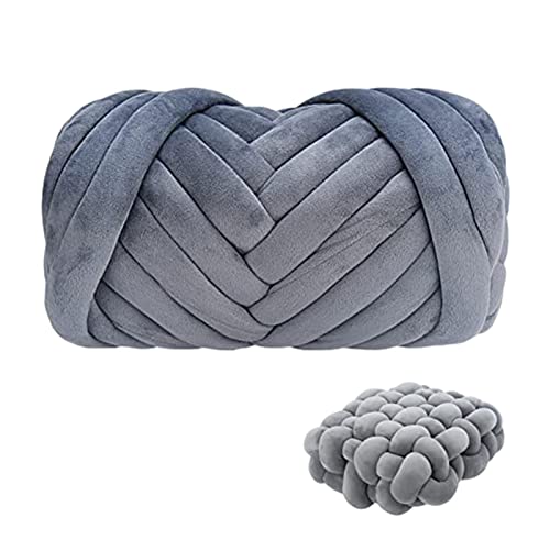 Yusheng Chunky Wolle Garn Handstricken Roving, Soft Wolle Chunky Vorgarn, Strickdecke Decke Garn Für Riese Klobig Stricken Werfen Sofa Decke von YuSheng