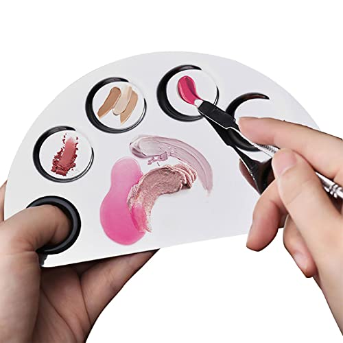 Yusheng Make-up-Mischpalette, Farbwanne aus Edelstahl - Kosmetische Palette mit Color-Stick Tool Makeup Art Tool für Lidschatten Wimpern Make-up Professionelle Pigmentmischung Yusheng Make-up-Mischpalette, Farbwanne aus Edelstahl - Kosmetische Palette mit Color-Stick Tool Makeup Art Tool für Lidschatten Wimpern Make-up Professionelle Pigmentmischung von Yusheng