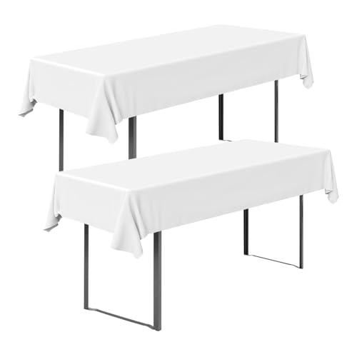 YushengTai 2 Stück Biertisch Tischdecke100x250cm, Tischdecke Bierzeltgarnitur, Biertischhussen, Tischdecken für Biertische, Bierzeltgarnitur Auflage, Rechteckige Tischdecken, für Garten Partys, Weiß YushengTai 2 Stück Biertisch Tischdecke100x250cm, Tischdecke Bierzeltgarnitur, Biertischhussen, Tischdecken für Biertische, Bierzeltgarnitur Auflage, Rechteckige Tischdecken, für Garten Partys, Weiß von YushengTai