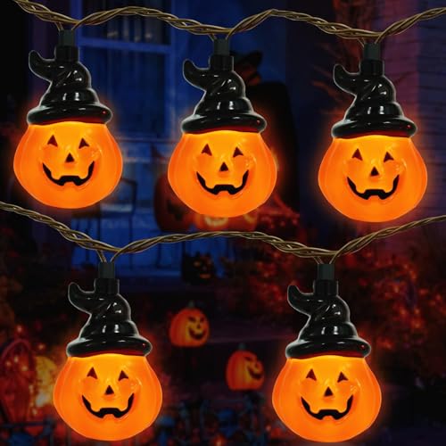 YushengTai Halloween Lichterkette, 3 meter 20LEDs, Halloween Kürbis Lichterkette, Indoor Kürbis Deko, Kürbis Lichter für Halloween, Kinderparty, Garten Deko, Batteriebetrieben YushengTai Halloween Lichterkette, 3 meter 20LEDs, Halloween Kürbis Lichterkette, Indoor Kürbis Deko, Kürbis Lichter für Halloween, Kinderparty, Garten Deko, Batteriebetrieben von YushengTai