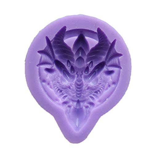 YUSHU Silikonform mit Drachenkopf-Motiv, Tiere, Drachen, Backform, Schokolade, Harz, 3D-Harz, Tier-Fondant, Silikonform, Backform YUSHU Silikonform mit Drachenkopf-Motiv, Tiere, Drachen, Backform, Schokolade, Harz, 3D-Harz, Tier-Fondant, Silikonform, Backform von Yushu