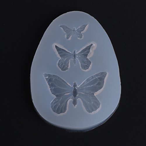 Yushu - Schmetterling Epoxid-Silikonform, DIY Handwerk, Schmuck Dekoration, Anhänger Telefon Zubehör, Epoxidharz Form für Heimdekoration, Schmetterling DIY Handwerk von Yushu