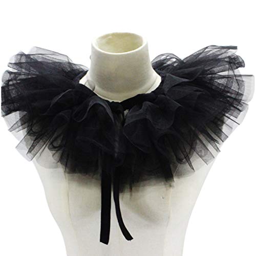 Yushu Viktorianischer Kragen, gerüscht, Netzstoff, falscher Kragen, Schal, Tüll Clown, Cosplay, Halsband, Ruff Choker, Damen, Kunstkragen, abnehmbarer Kragen, Dickey-Kragen, Bluse, Hemd Yushu Viktorianischer Kragen, gerüscht, Netzstoff, falscher Kragen, Schal, Tüll Clown, Cosplay, Halsband, Ruff Choker, Damen, Kunstkragen, abnehmbarer Kragen, Dickey-Kragen, Bluse, Hemd von Yushu