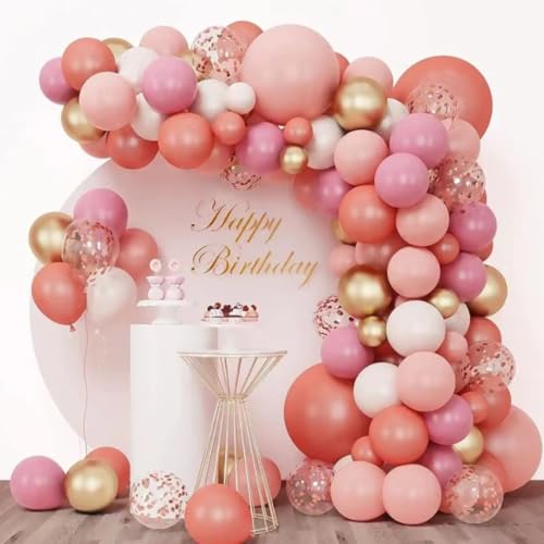 100er Set Rosa Luftballons - Chrom Latex Ballons für Hochzeit, Geburtstag, Babyparty & Partydeko - Helium Geeignet, Perfekte Party-Dekoration 100er Set Rosa Luftballons - Chrom Latex Ballons für Hochzeit, Geburtstag, Babyparty & Partydeko - Helium Geeignet, Perfekte Party-Dekoration von Yusri