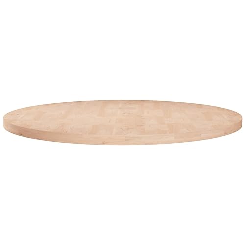 Runde Tischplatte Ø60x2,5 cm aus unbehandeltem Massivholz Eiche, langlebiger Holz-Tisch-Top für Couchtisch, Küchentisch oder Bartisch, vielseitig einsetzbar Runde Tischplatte Ø60x2,5 cm aus unbehandeltem Massivholz Eiche, langlebiger Holz-Tisch-Top für Couchtisch, Küchentisch oder Bartisch, vielseitig einsetzbar von YuuSsea