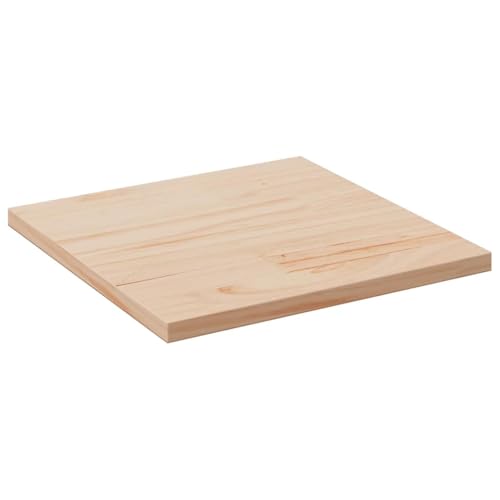 Tischplatte 50x50x2,5 cm Massivholz Kiefer Quadratisch, Unbehandeltes Holz für Couchtische, Beistelltische & Bartische, Robuste Ersatzplatte mit Abgerundeten Ecken Tischplatte 50x50x2,5 cm Massivholz Kiefer Quadratisch, Unbehandeltes Holz für Couchtische, Beistelltische & Bartische, Robuste Ersatzplatte mit Abgerundeten Ecken von YuuSsea