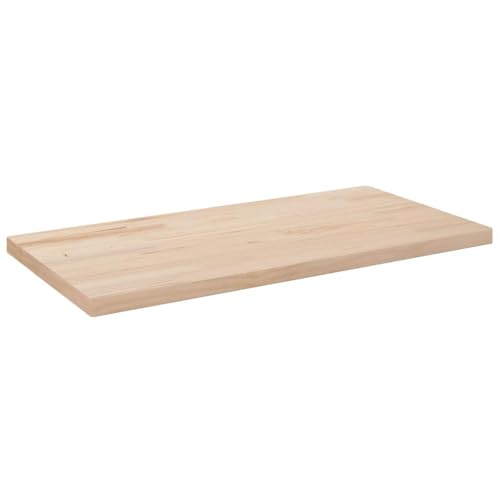 Tischplatte 80x40x2,5 cm Massivholz Kiefer, Rechteckiger Holz Tisch Top für Schreibtisch, Küche & Bar, Unbehandeltes Holzfurnier von YuuSsea