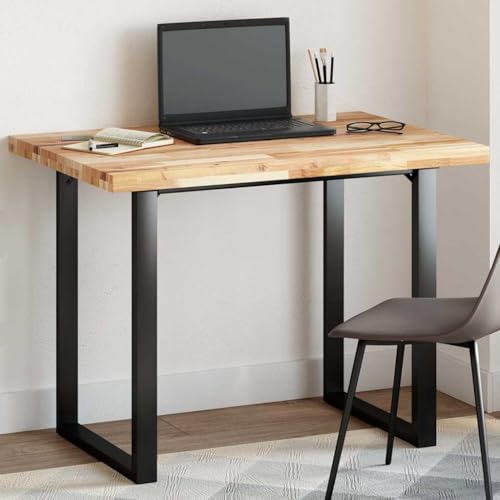 Tischplatte Rechteckig 80x70x4 cm, Massivholz Akazie, Unbehandeltes Holz für Esstisch, Küchentheke und Bartisch, Robuste Holzplatte von YuuSsea