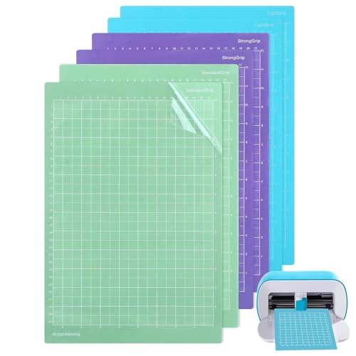 6 Stück Schneidematten für Cricut Joy Xtra Schneidematte Plotter Selbstklebende Cutting Mat Ersatzmatte Klebrig Rutschfest Bastelmatte Zubehör für DIY Projekte(2 LightGrip+2 StandardGrip+2 StrongGrip) 6 Stück Schneidematten für Cricut Joy Xtra Schneidematte Plotter Selbstklebende Cutting Mat Ersatzmatte Klebrig Rutschfest Bastelmatte Zubehör für DIY Projekte(2 LightGrip+2 StandardGrip+2 StrongGrip) von Yuuchoringee