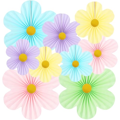Yuxiou Pastell Party Dekorationen Papier Blumen Dekorationen für Wand Klassenzimmer Papierfächer Party Dekorationen Floral Hintergrund Blume Wanddekoration 9 Stück Colorfu Yuxiou Pastell Party Dekorationen Papier Blumen Dekorationen für Wand Klassenzimmer Papierfächer Party Dekorationen Floral Hintergrund Blume Wanddekoration 9 Stück Colorfu von Yuxiou